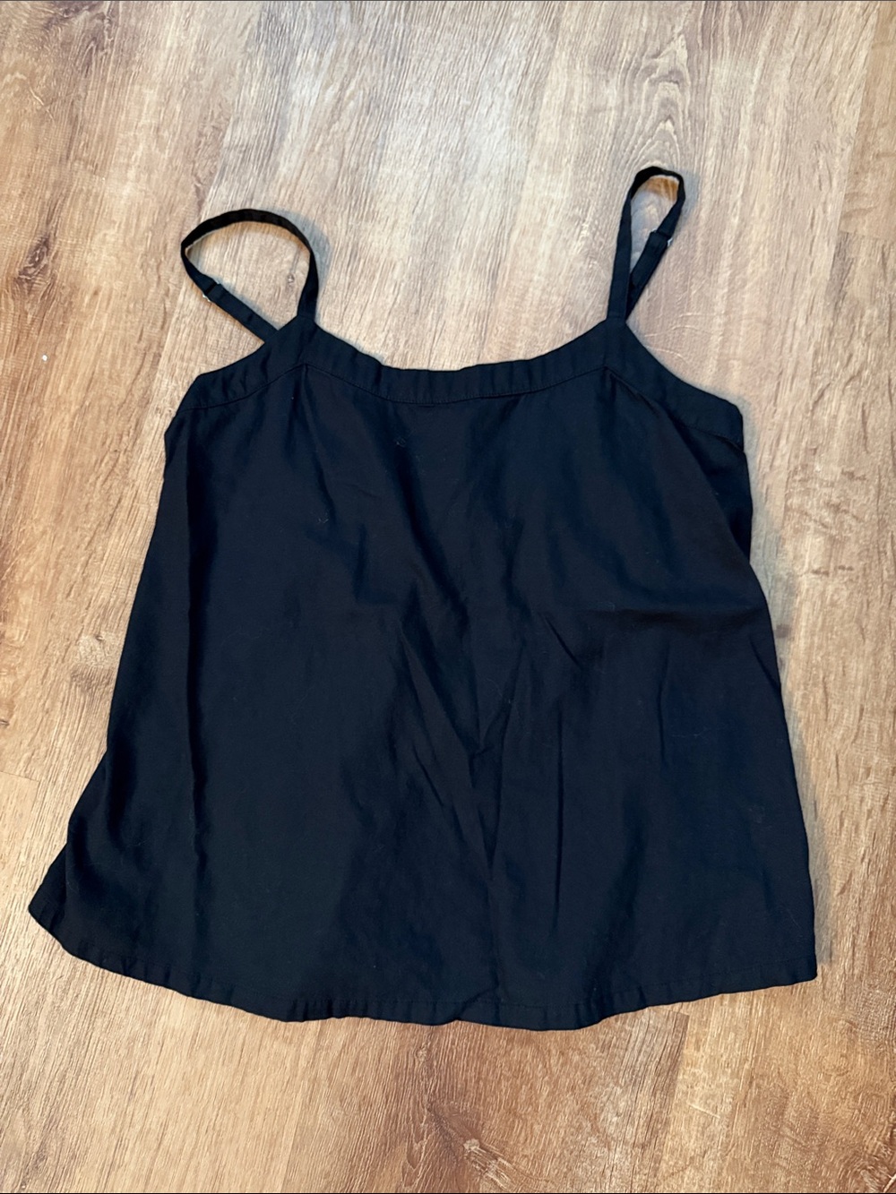 Pact Black Spaghetti Strap Tank